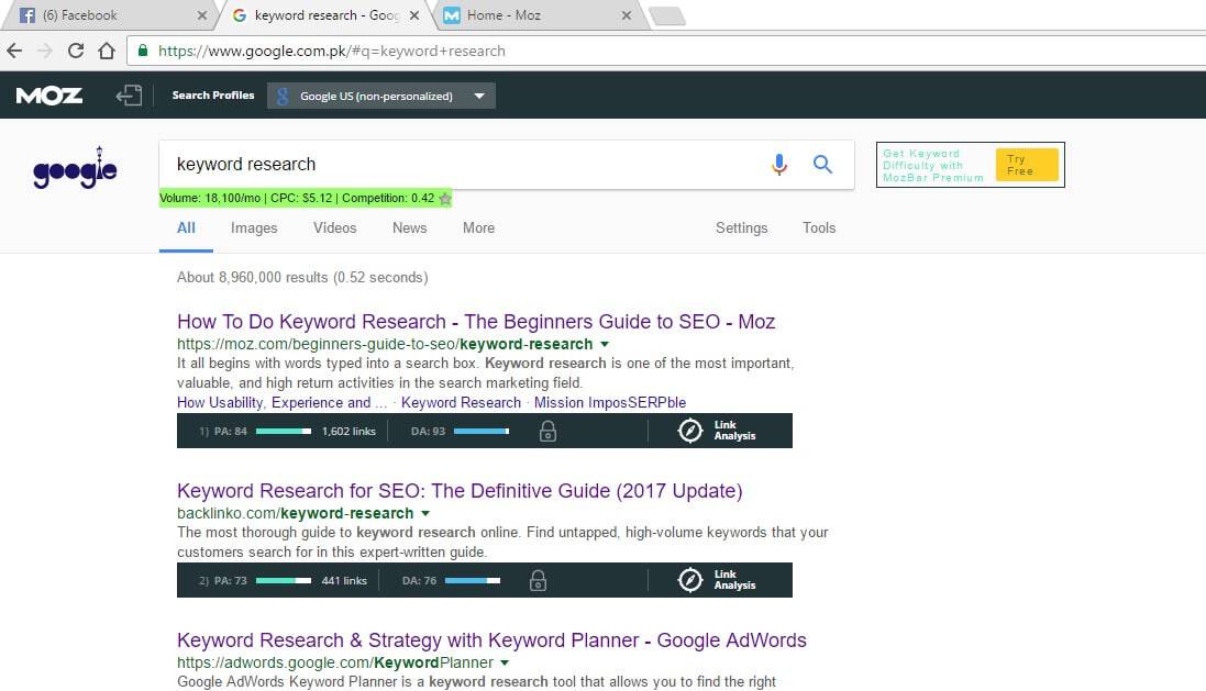 Keyword Research Tool